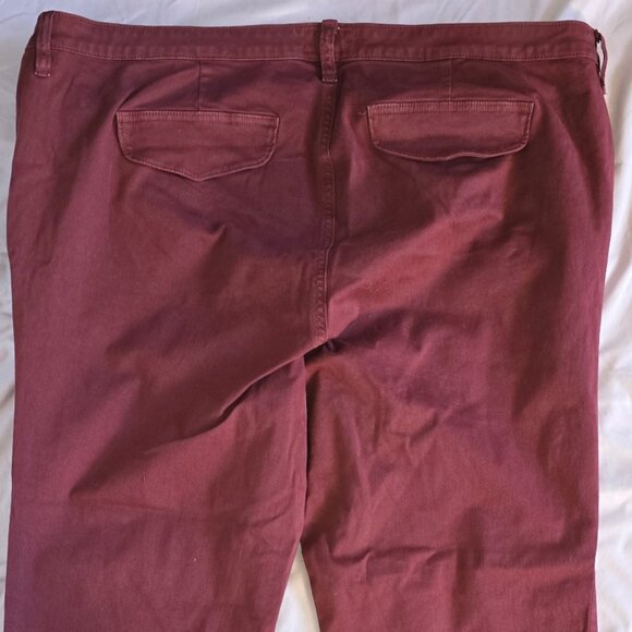 NWOT - Torrid Feel the Fit skinny women's jeans - size 22 Maroon - Plus Size - Picture 2 of 7